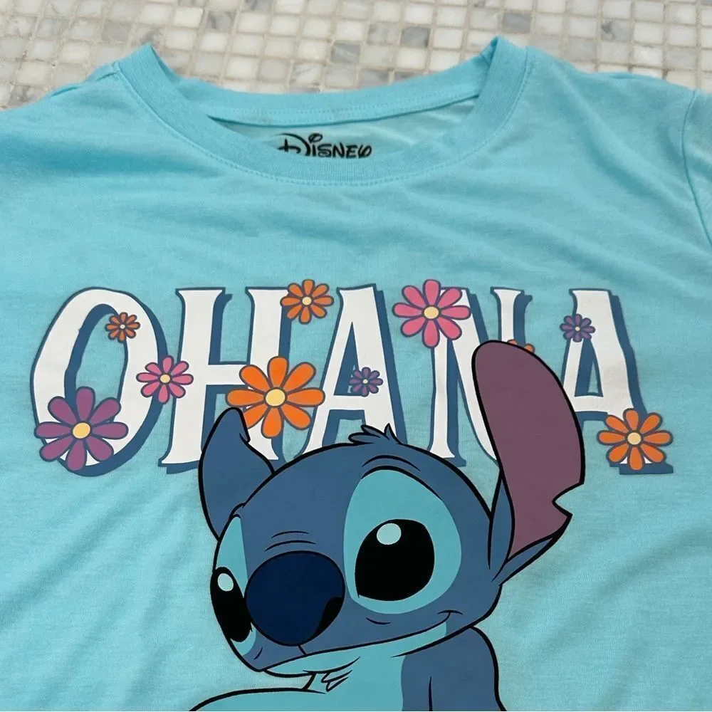 Disney Ohana Blue Girls Tshirt